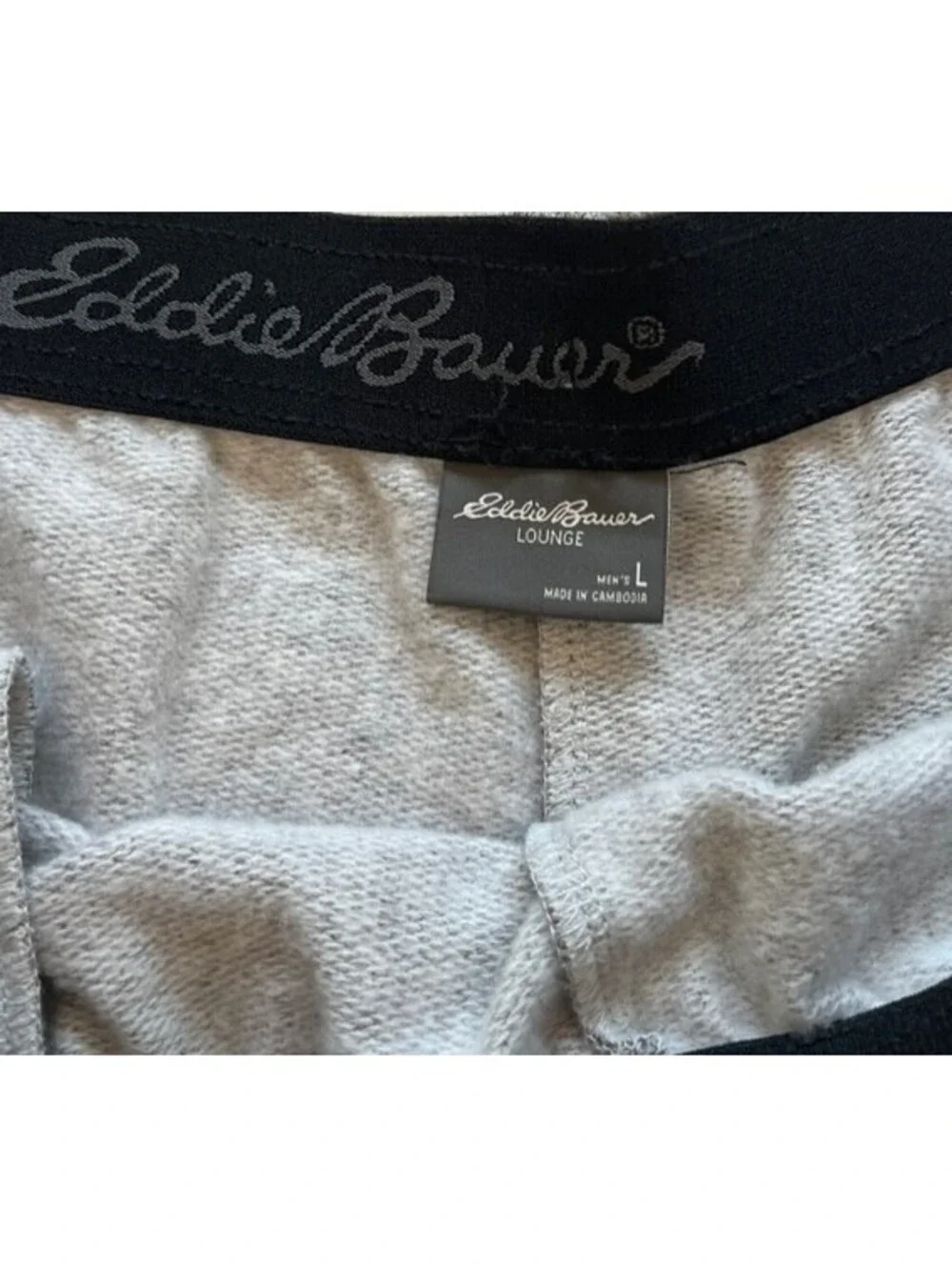 Eddie Bauer Men’s Gray Sweatpants Or Sleepwear Size L Good Condition Soft